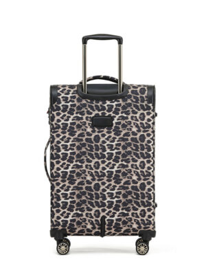 leopard print trolley bag